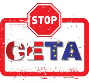 Face aux risques nous demandons la suspension de l’application provisoire du CETA (Accord économique et commercial global)